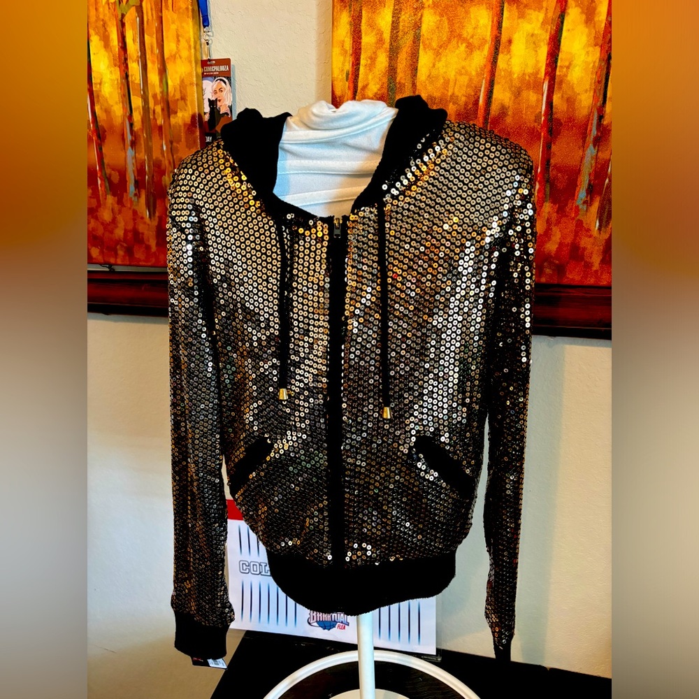 Viranski nwt gold, sparkly, disco jacket🏈💃🏼🕺